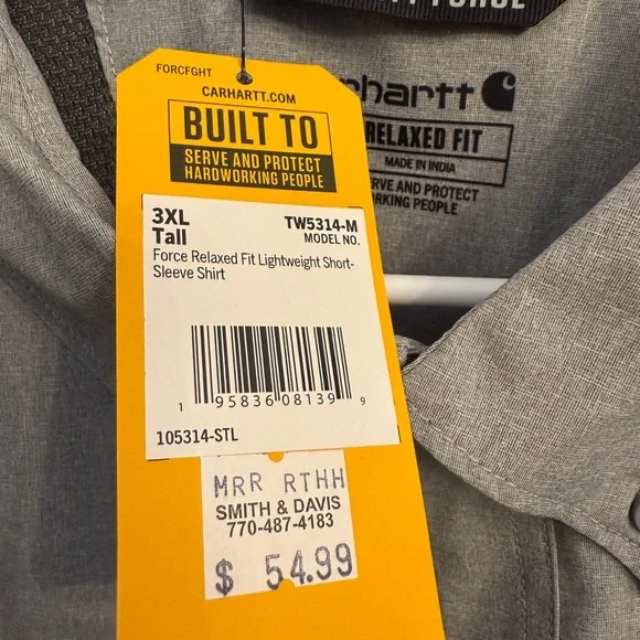Carhartt Button Down Shirt 3XLT - Picture 4 of 5